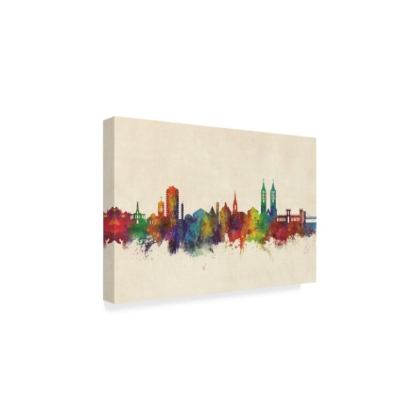 Michael Tompsett 'Kassel Germany Skyline' Canvas Art,30x47